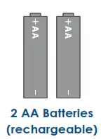 2 AA Batteries
