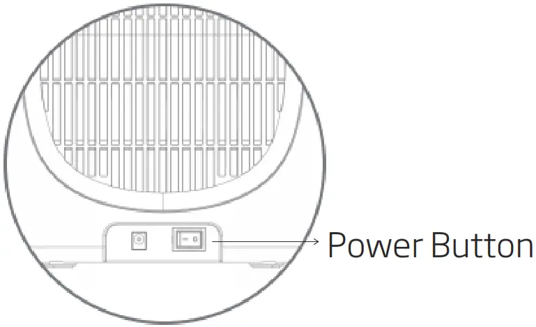 beko ATP5500N Air Purifier - Power Button