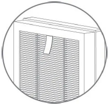 beko ATP5500N Air Purifier - removing the back cove