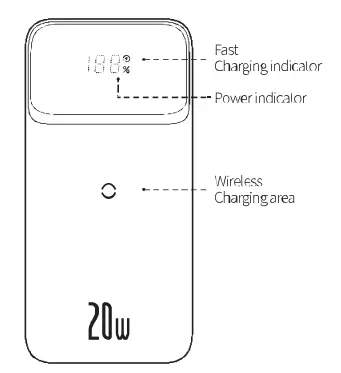 Baseus PPCXW10 Magnetic Wireless Power Bank 1