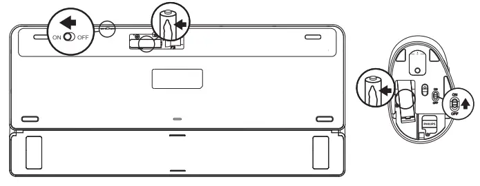 PHILIPS SPT6607B 600 Series Wireless Keyboard and Mouse Combo - figure 4