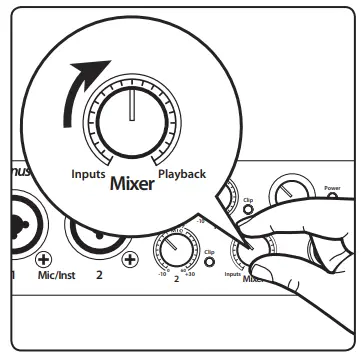 PreSonus AudioBox USB 96 USB Turn the Mixer