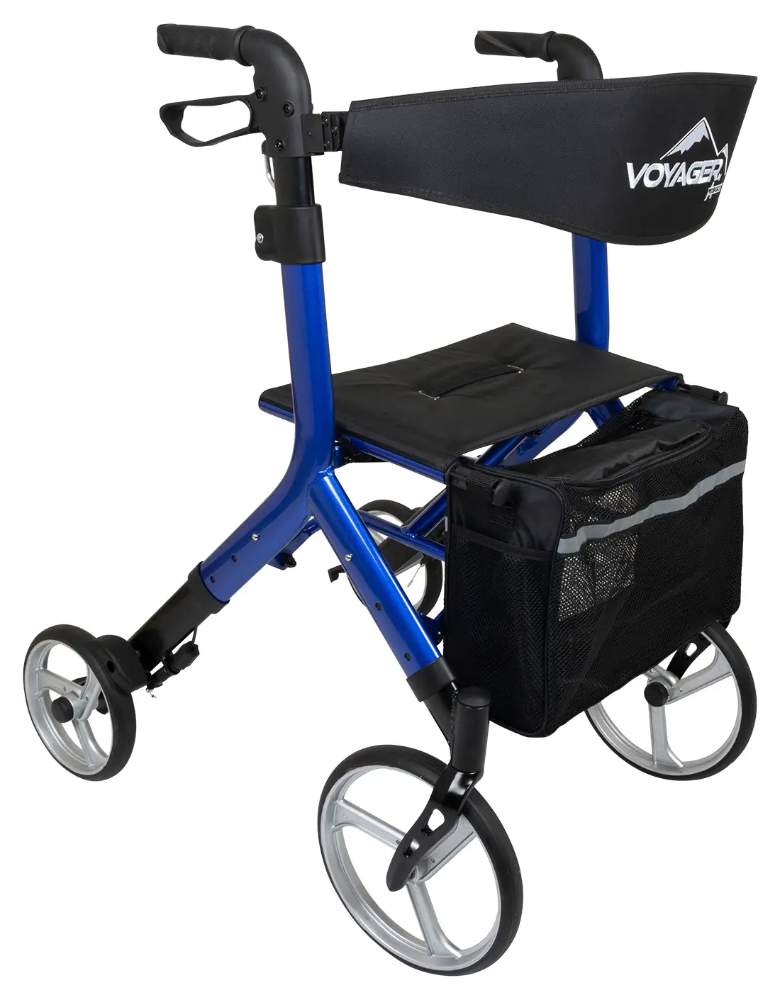 Voyager RLAEUWT Adjustable Folding Euro Style Rollator Walker