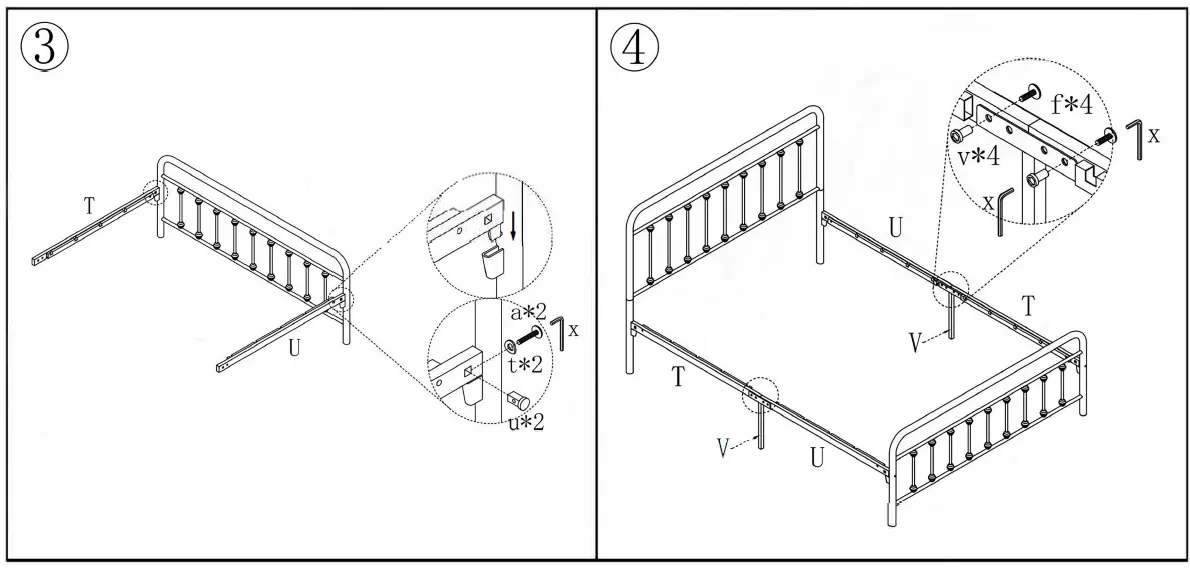 thdstatic-634G-Black-metal-queen-bed-vintage-style-fig-3