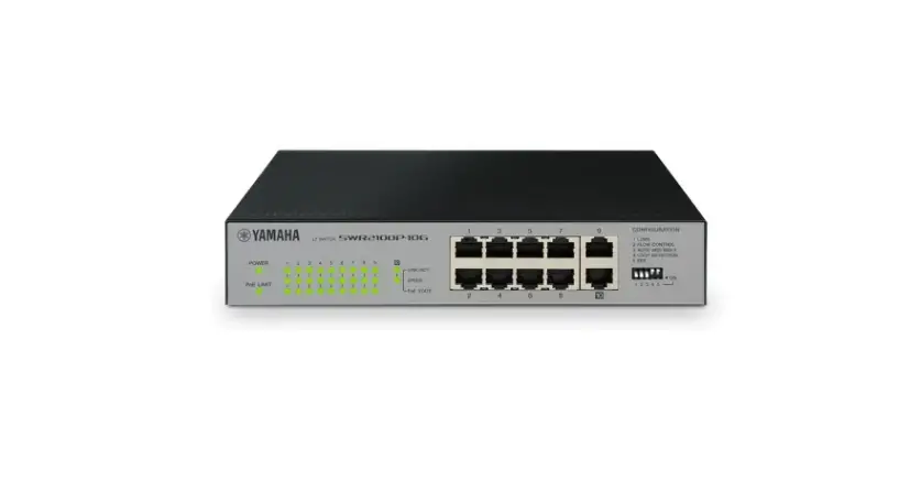 Yamaha Swr2100p-10g 10 Ports L2 Network Switch Owner's Manual