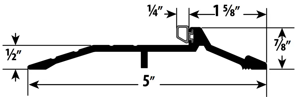 cal-royal PST-200 Panic Saddle Threshold