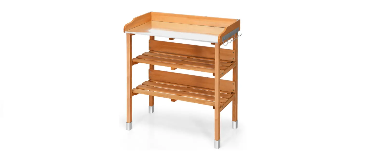 Unbranded Wst-1220 Fir Wood Potting Bench Table Installation Guide