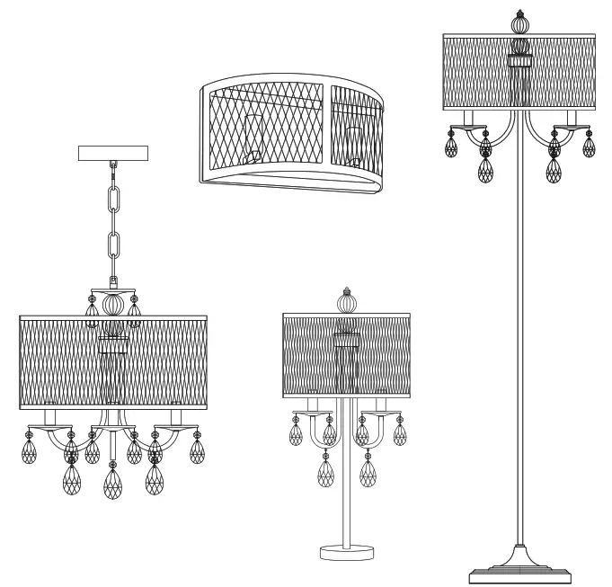 Svet svietidiel SA0869 Bresso Table Lamp