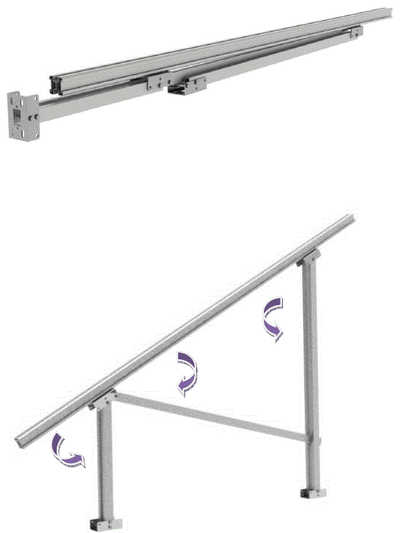 AIMS POWER PV6X120RACK 6 x 120 Watt Solar Panel Rack-11