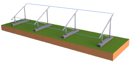 AIMS POWER PV6X120RACK 6 x 120 Watt Solar Panel Rack-14