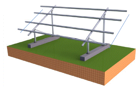 AIMS POWER PV6X120RACK 6 x 120 Watt Solar Panel Rack-16