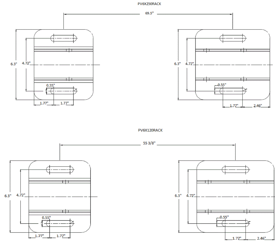 AIMS POWER PV6X120RACK 6 x 120 Watt Solar Panel Rack-7
