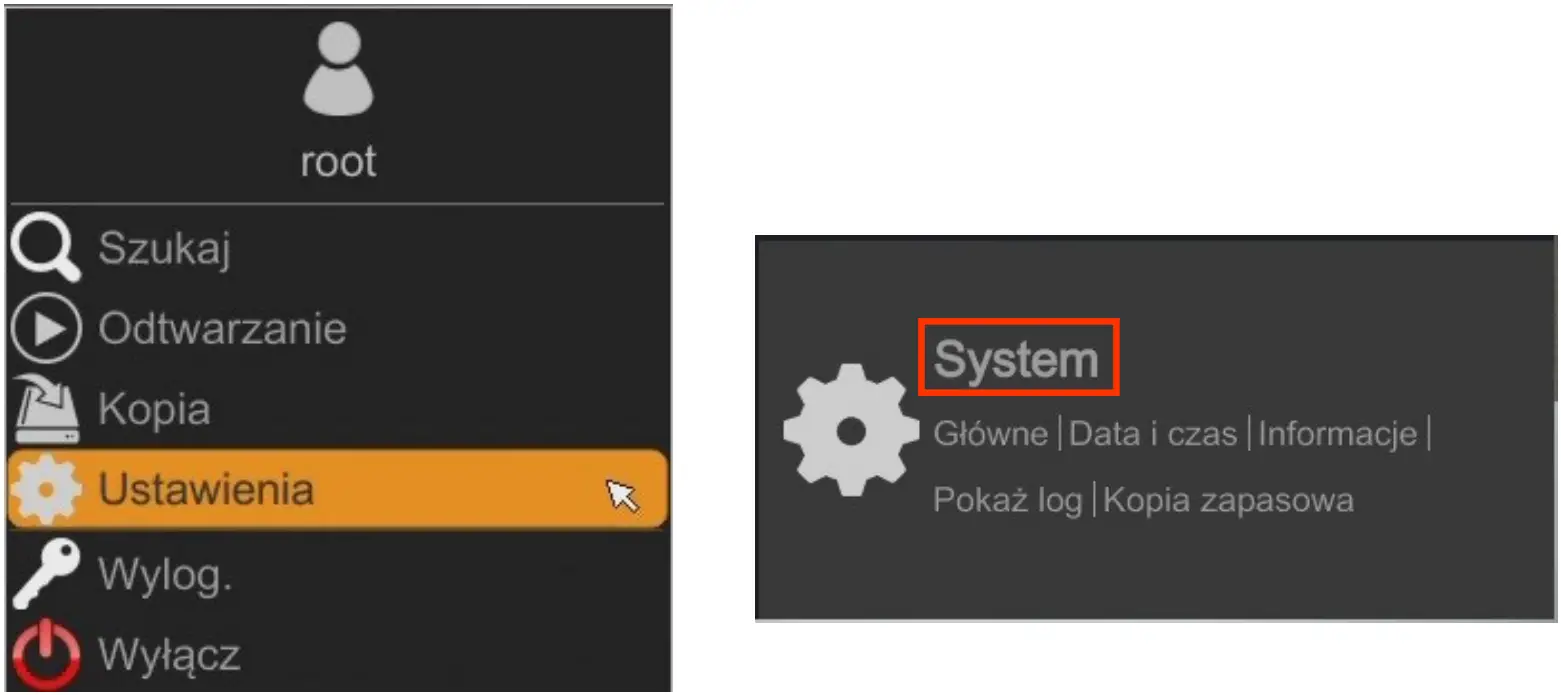 NOVUS NHDR 6016 H1 II Multistandard AHD Recorder - Changing the menu language