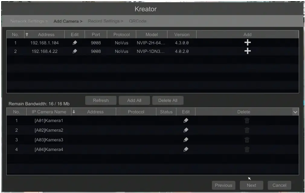NOVUS NHDR 6016 H1 II Multistandard AHD Recorder - NOVUS 6000