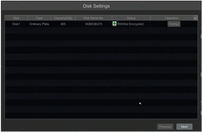 NOVUS NHDR 6016 H1 II Multistandard AHD Recorder - disk connect
