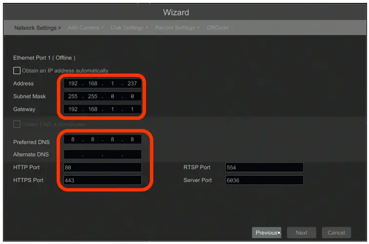 NOVUS NHDR 6016 H1 II Multistandard AHD Recorder - parameter