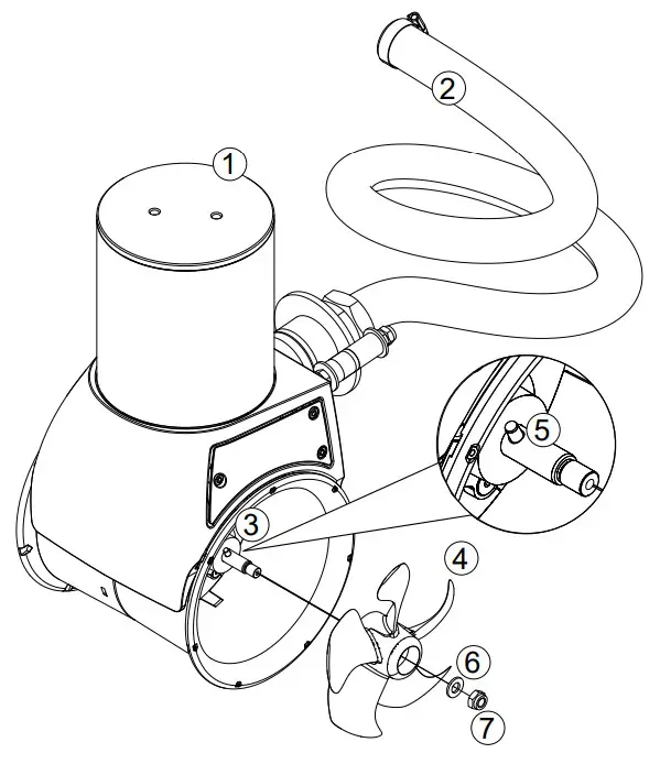 SLEIPNER SX35 Electric External Thruster - KEY