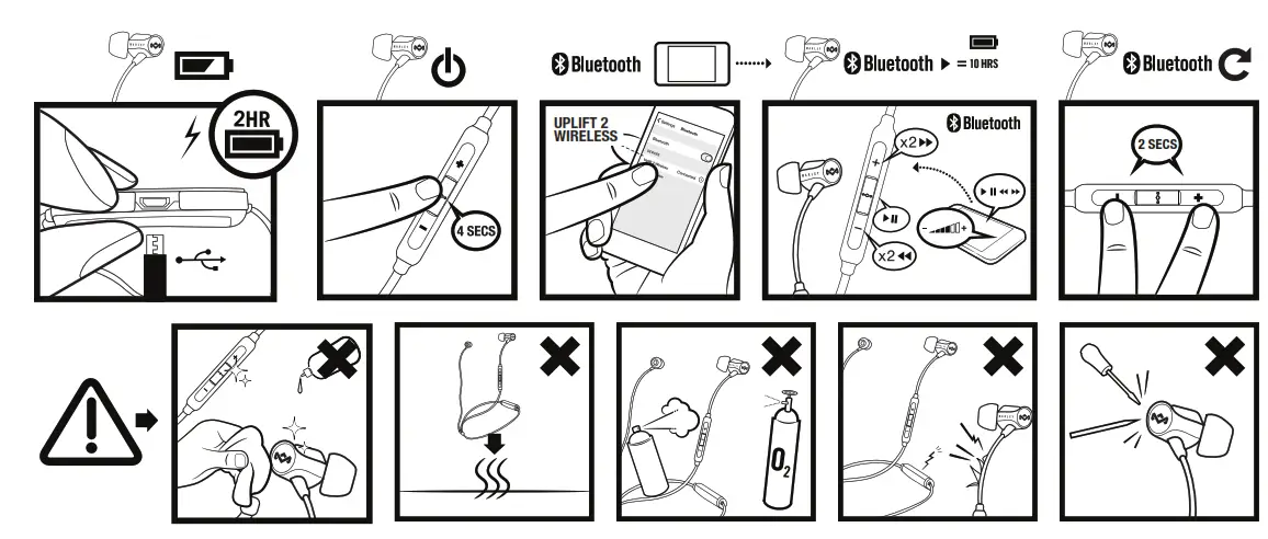 MARLEY 346UP2BK Portable Headphone - fig