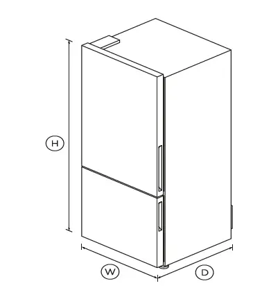 FISHER-PAYKEL-RF442BLPX6-68cm-396L-Freestanding-Refrigerator-Freezer-fig-1