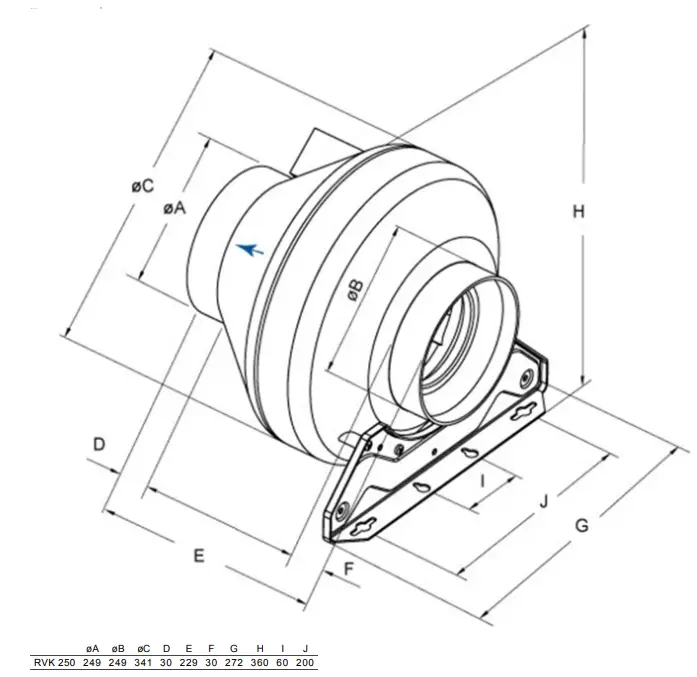 systemair-36093-RVK-250E2-SILEO-1PH-Axial-Circular-Duct-Fan-fig4