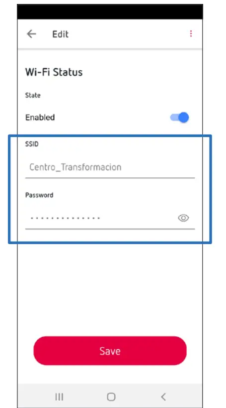 Circutor MyConfig Mobile App setting 6