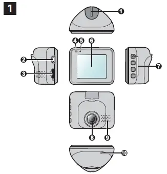 Mio C320 Mini Car Security Dash Camera-1