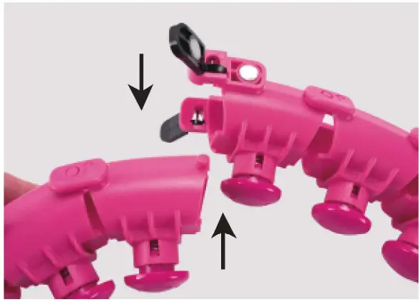 QRlitos Q1 Weighted Hula Smart Hoop - cylinders on either