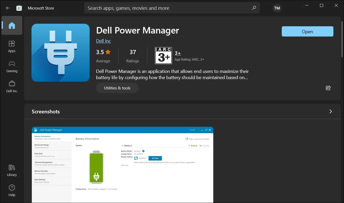 DELL Power Manager Version 3.11 Software