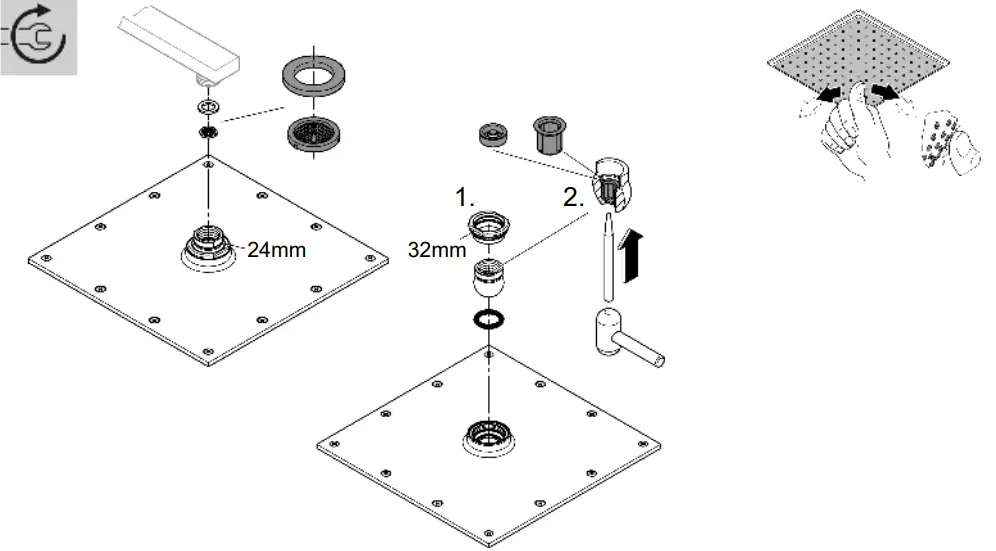 GROHE G23147001 Shower System - 2