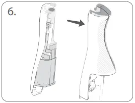 Remove rear handle housing