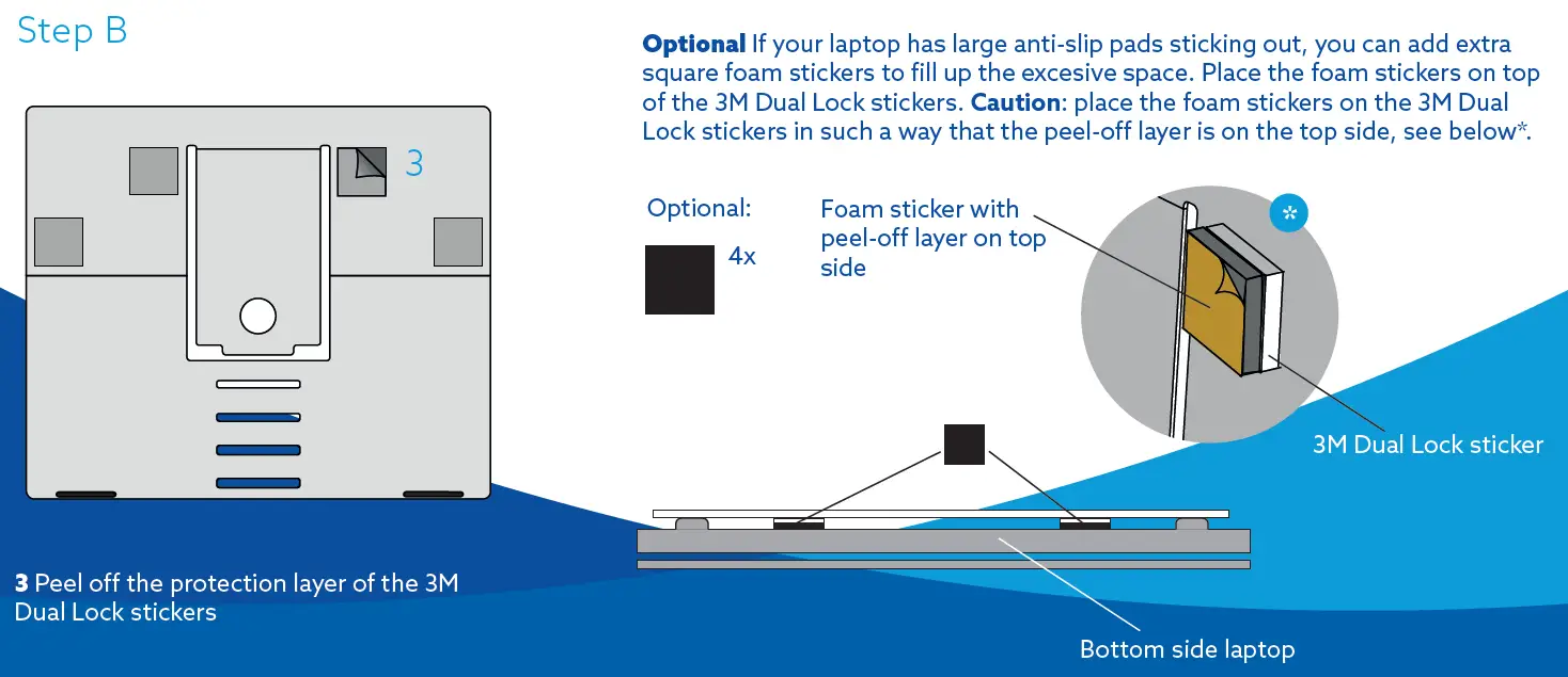 r-go 8719274490494 Riser Attachable Laptop Stand 3