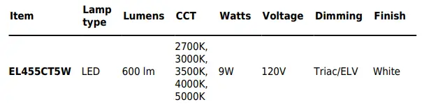 ELCO-Lighting-EL455CT5W-4-Inch-5-CCTSwitch-LED-Reflector-Inserts-FIG-3