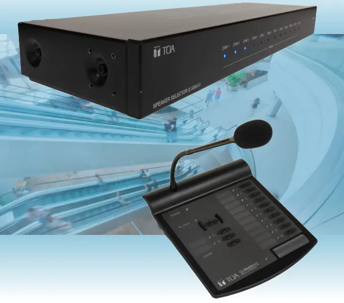 TOA Q-RM9012 Remote Paging Microphone with Power Supply