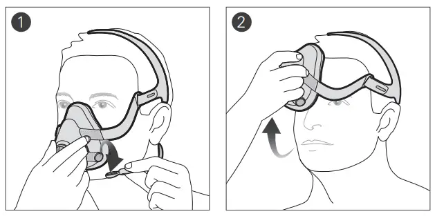 ResMed AirFit F20 Full face mask - Removal