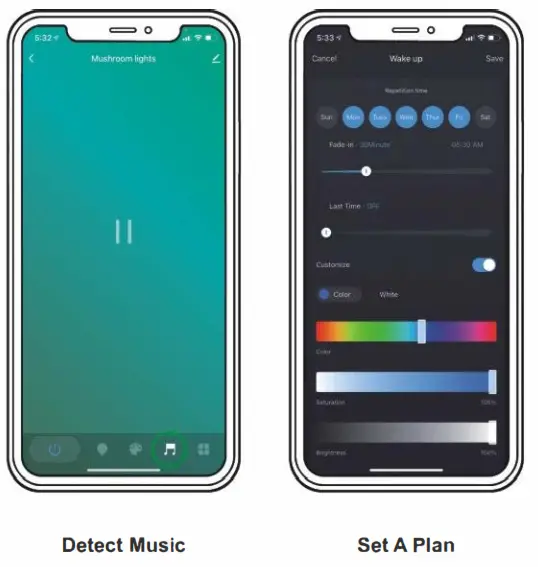 XMCOSYplus Low Voltage Mushroom Lights - Scene Mode1