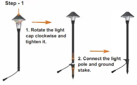 XMCOSYplus Low Voltage Mushroom Lights - Step 1