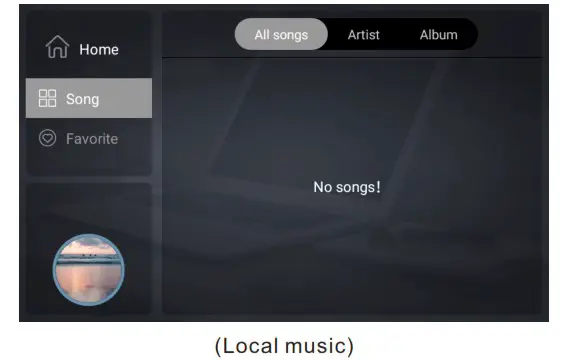 AUXdi DM848 Intelligent Network Music Player - Local Music 1