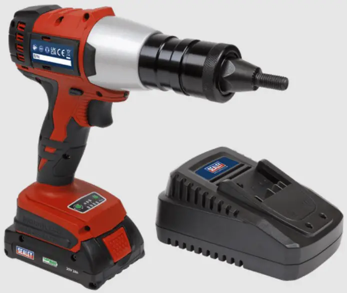 SEALEY CP316 20V 2AH Lithium-Ion Cordless Nut Riveter