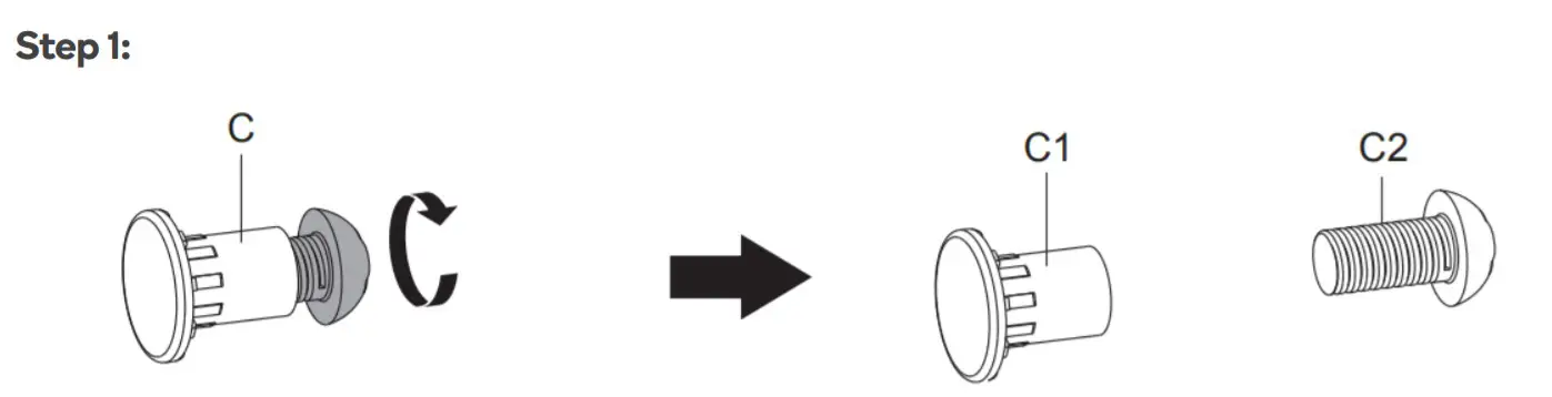 ERGOLUX ELDSKRPLWOA PRO Height Adjustable Sit Stand Riser - ASSEMBLY1