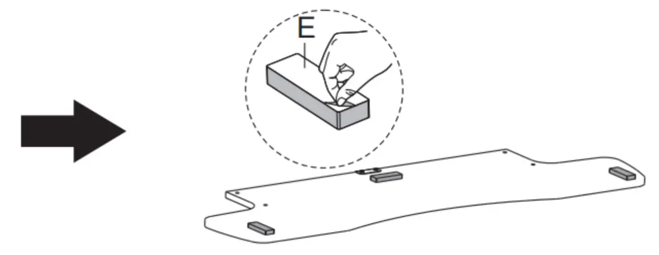 ERGOLUX ELDSKRPLWOA PRO Height Adjustable Sit Stand Riser - ASSEMBLY3