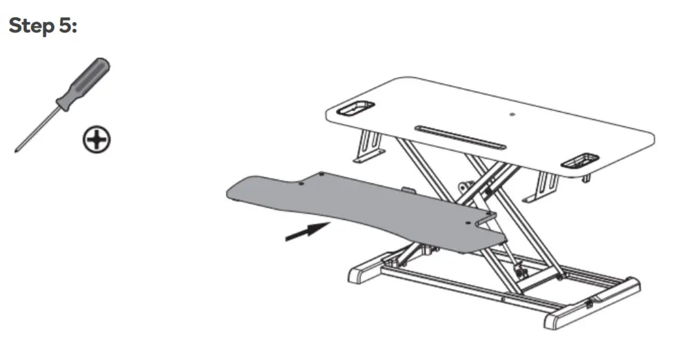 ERGOLUX ELDSKRPLWOA PRO Height Adjustable Sit Stand Riser - ASSEMBLY9
