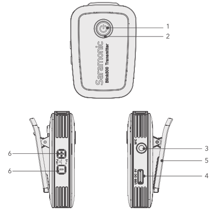 Saramonic Blink500 Ultracompact 2.4 GHz Dual Channel Wireless Microphone System - fig 3