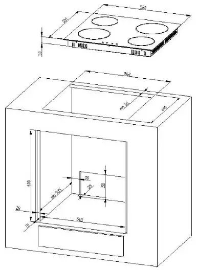 Einbauherd BIC3 I-GK-IX-2 Built In Oven and Hob-1