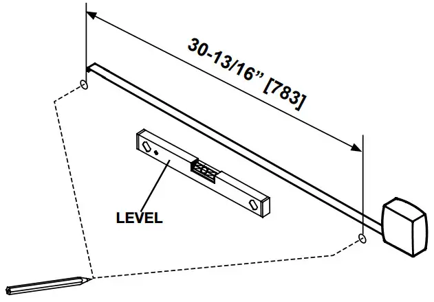 HOME DECORATORS COLLECTION Esparto MR 32 Inch Rectangular Framed Wall Bathroom Vanity Mirror - Figure 1