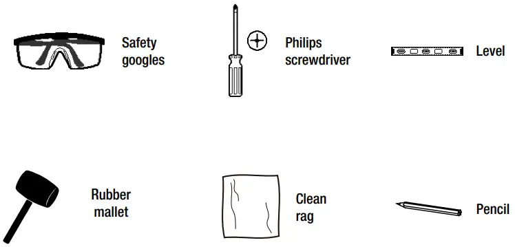HOME DECORATORS COLLECTION Esparto MR 32 Inch Rectangular Framed Wall Bathroom Vanity Mirror - TOOLS REQUIRED