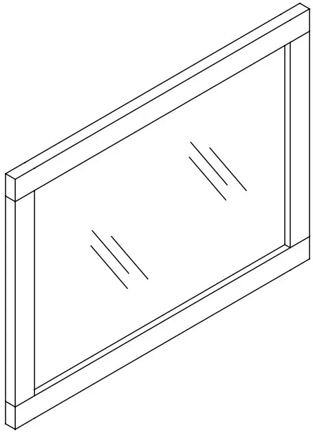 HOME DECORATORS COLLECTION Esparto MR 32 Inch Rectangular Framed Wall Bathroom Vanity Mirror