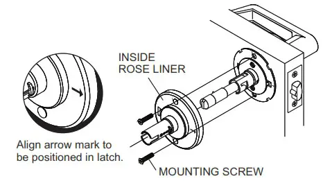 TownSteel CD CDC Series Cylindrical Locks - INSTALL INSIDE MOUNTING PLATE 2