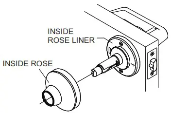 TownSteel CD CDC Series Cylindrical Locks - INSTALL INSIDE ROSE AND LEVER 1