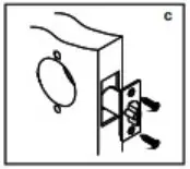 TownSteel CD CDC Series Cylindrical Locks - Installation and Template 5