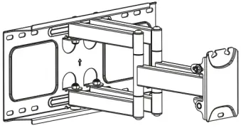 equip 650335 37-80 Inch Full Motion TV Wall Mount Bracket A01